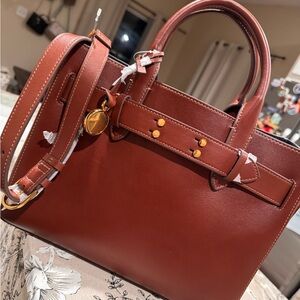 Fossil Rich Brown Crossbody Bag